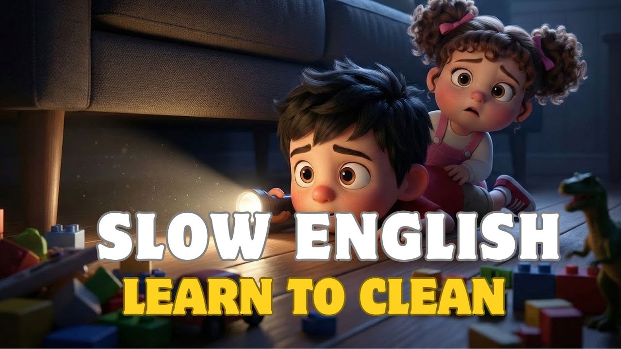 Speak English: Learn to Clean & Sort Colors 🧸Tidy Up Song! English Listening Practice (A1 Level)