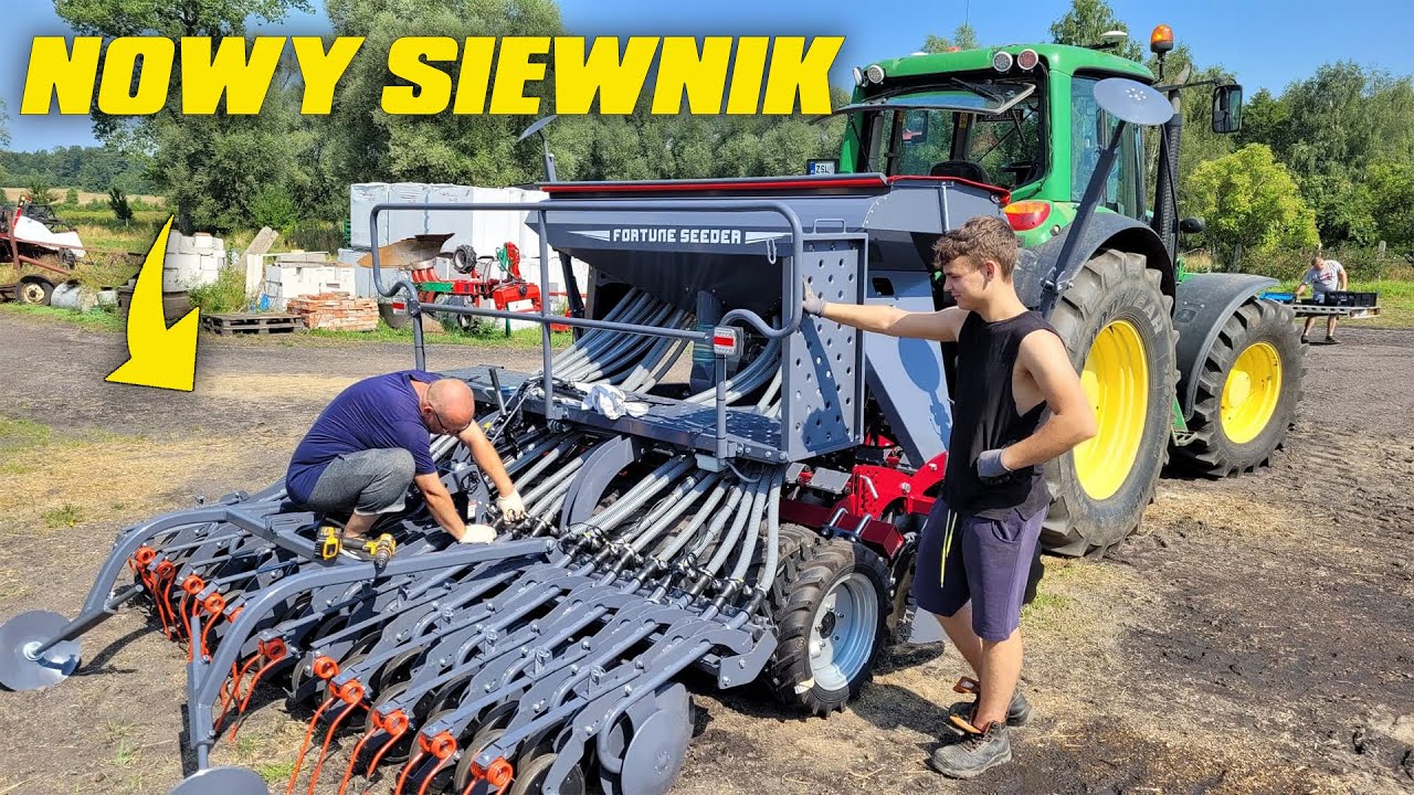 Nowy Siewnik Na Gospodarstwie - Ściągamy z Lawety I Składamy!