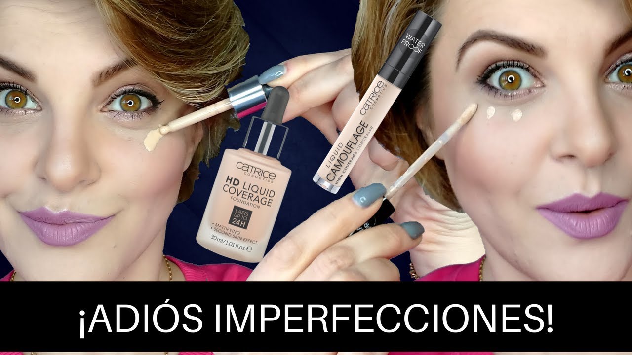 Cobertura alta mate y ligera con el maquillaje y corrector CATRICE/Catrice full cover