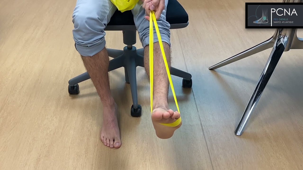 REEDUCATION PATIENT SUITE A UNE CHIRURGIE DES TENDONS FIBULAIRES
