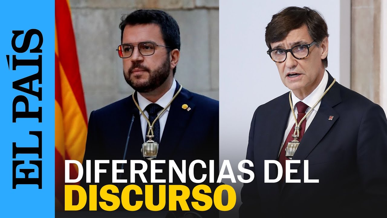 Los discursos de posesión: de la “Catalunya lliure” de Aragonès a la “España plurinacional” de Illa