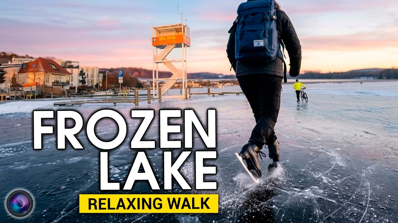 Frozen Berlin: Walking on Ice at Müggelsee | 4K HDR