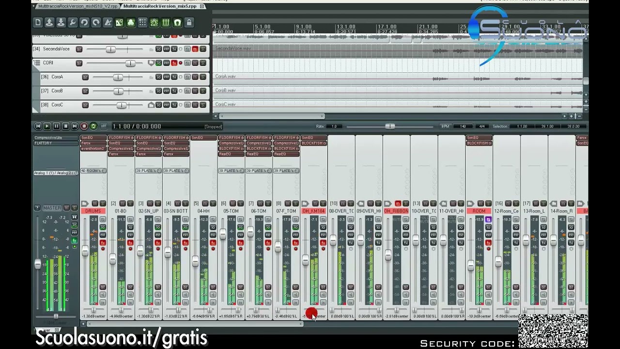 Mix e Mastering di un brano rock (1 di 18)