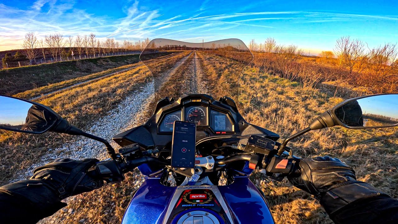 Aprilia Caponord Etv 1000 offroad + asfalt (Februar 2024) Gopro Hero 12 4k