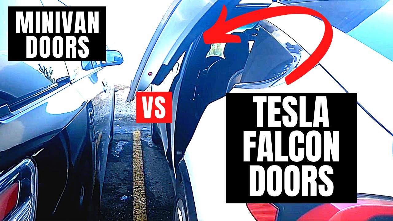 Are Model X Falcon-wing doors better than minivan doors?