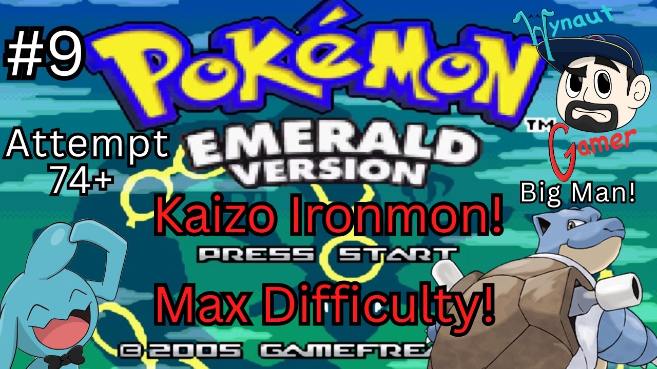 Pokemon Emerald Kaizo Ironmon! Max Difficulty! Day #9