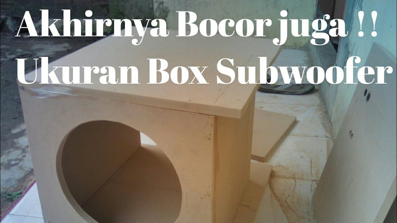Ukuran Box Subwoofer Barlex Audio 6