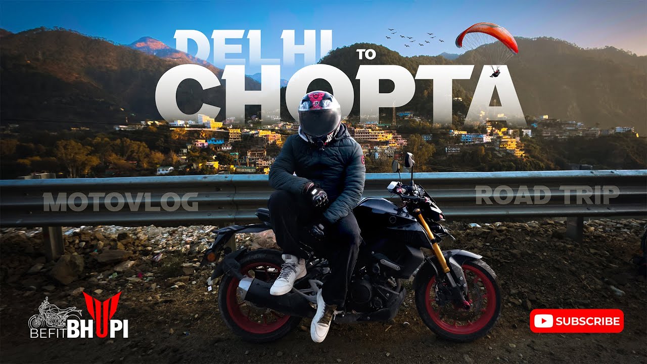 Delhi to Chopta: The Ultimate Solo Moto Vlog! 🏔️🏍️Delhi to Chopta