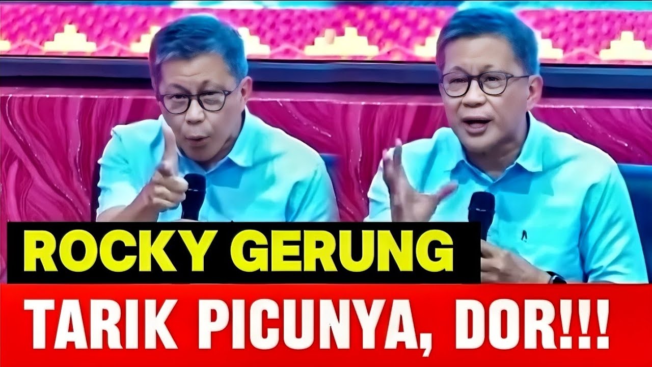 MOMEN ROCKY GERUNG DAN PARA NARASUMBER DIBERONDONG PERTANYAAN OLEH MAHASISWA UNILA