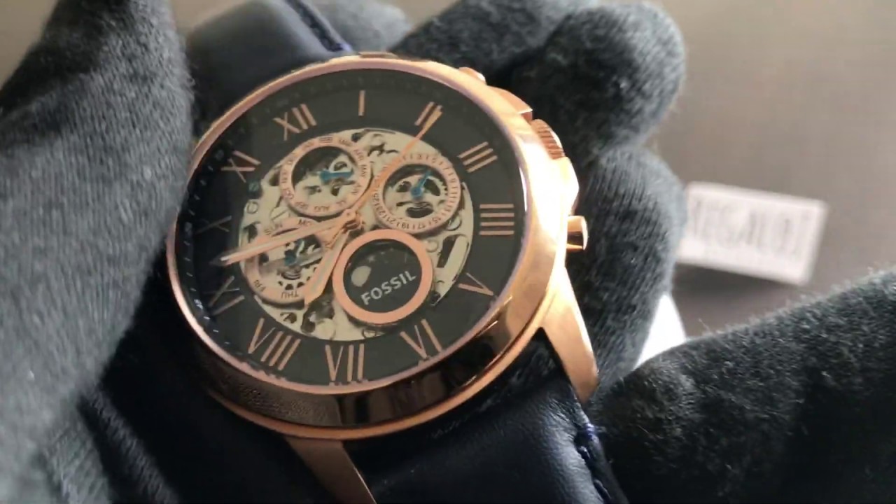 Reloj FOSSIL ME3029 Grant Automatic Multi-Function Skeletal Dial (Regaloj)