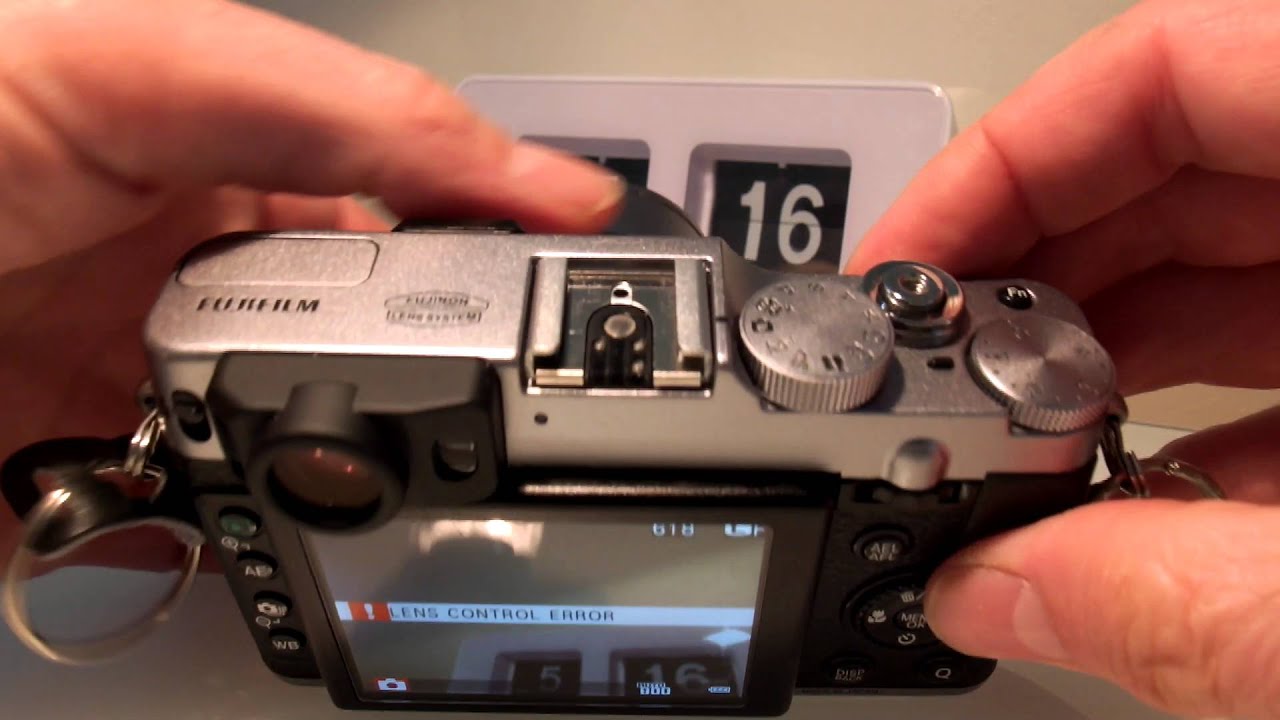 Fuji X20 Lens error control
