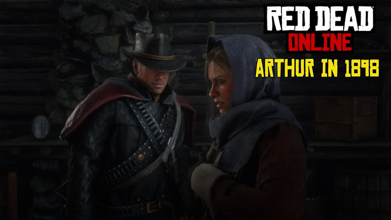 Arthur Morgan Meets Sadie and Jake Adler in 1898 Red Dead Online
