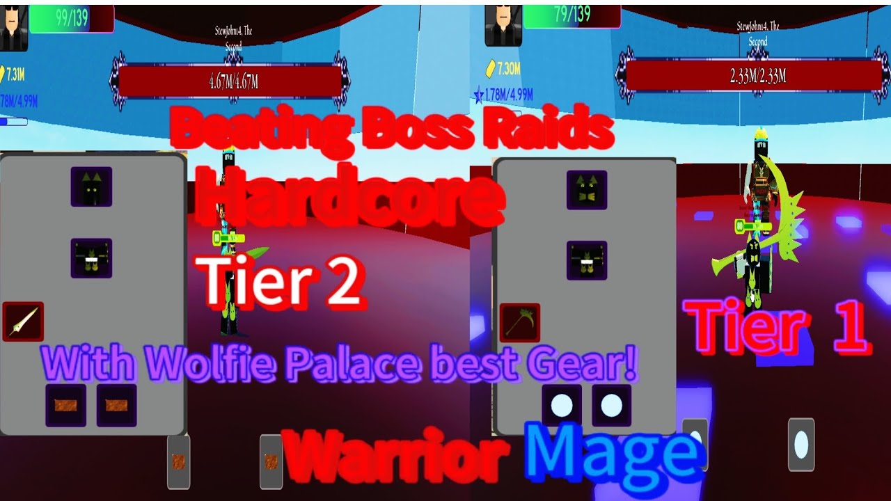 [NEO Dungeons Remastered] Soloing Boss Raids-Hardcore with Wolfie Palace best gear!