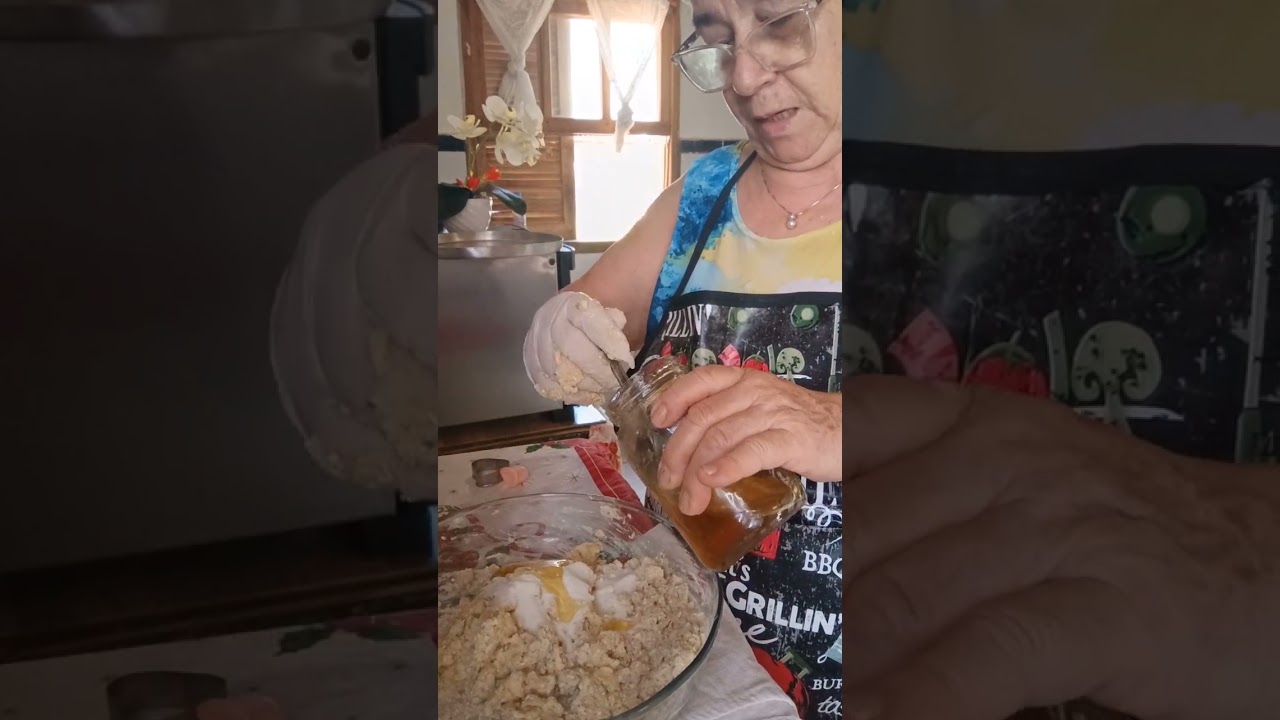 Biscoito de Maisena com Aveia e Mel 🍯🍩,