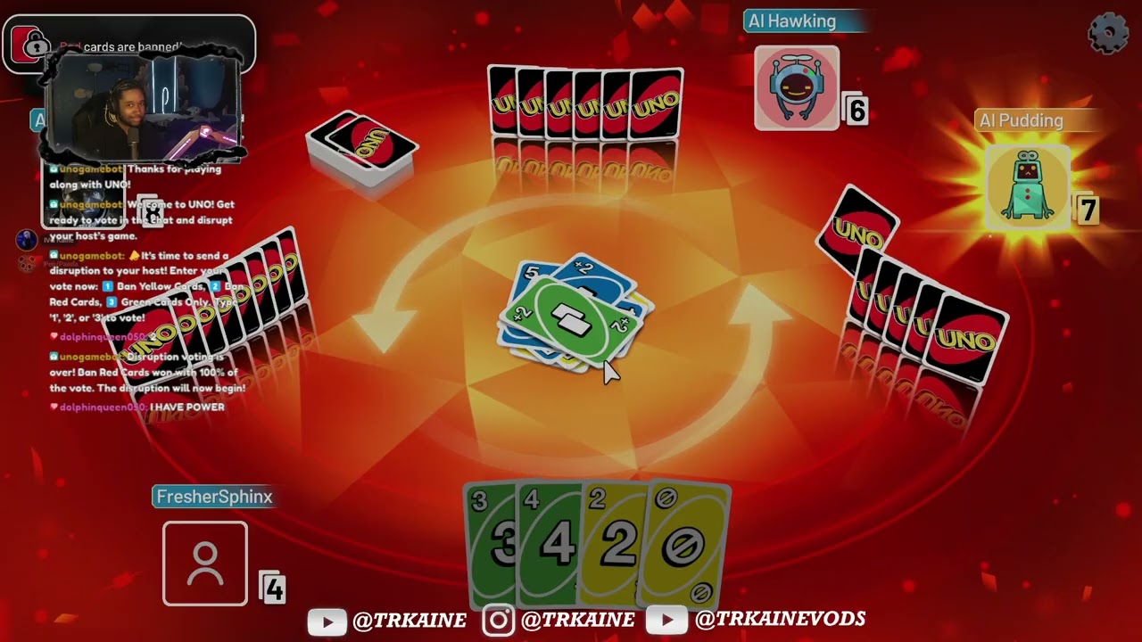 PLAYING UNO WITH FRIEND WITH A TWIST