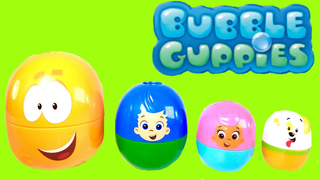 BUBBLE GUPPIES Stacking Cups Surprise Eggs