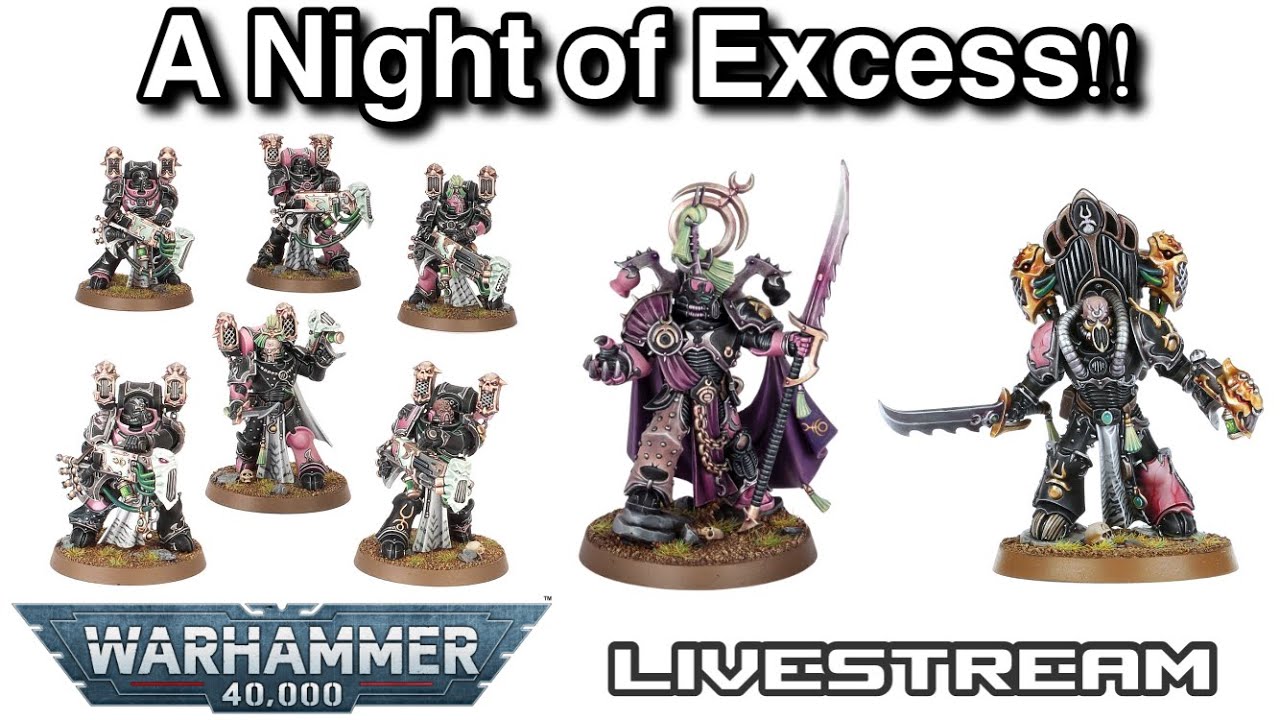 40k night, a night of painting, chatting, rumours and excess