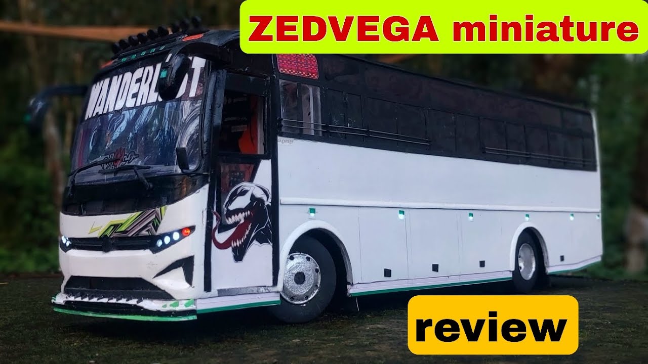zedvega miniature.  handmade tourist bus. tourist bus miniature. bus making kerala 