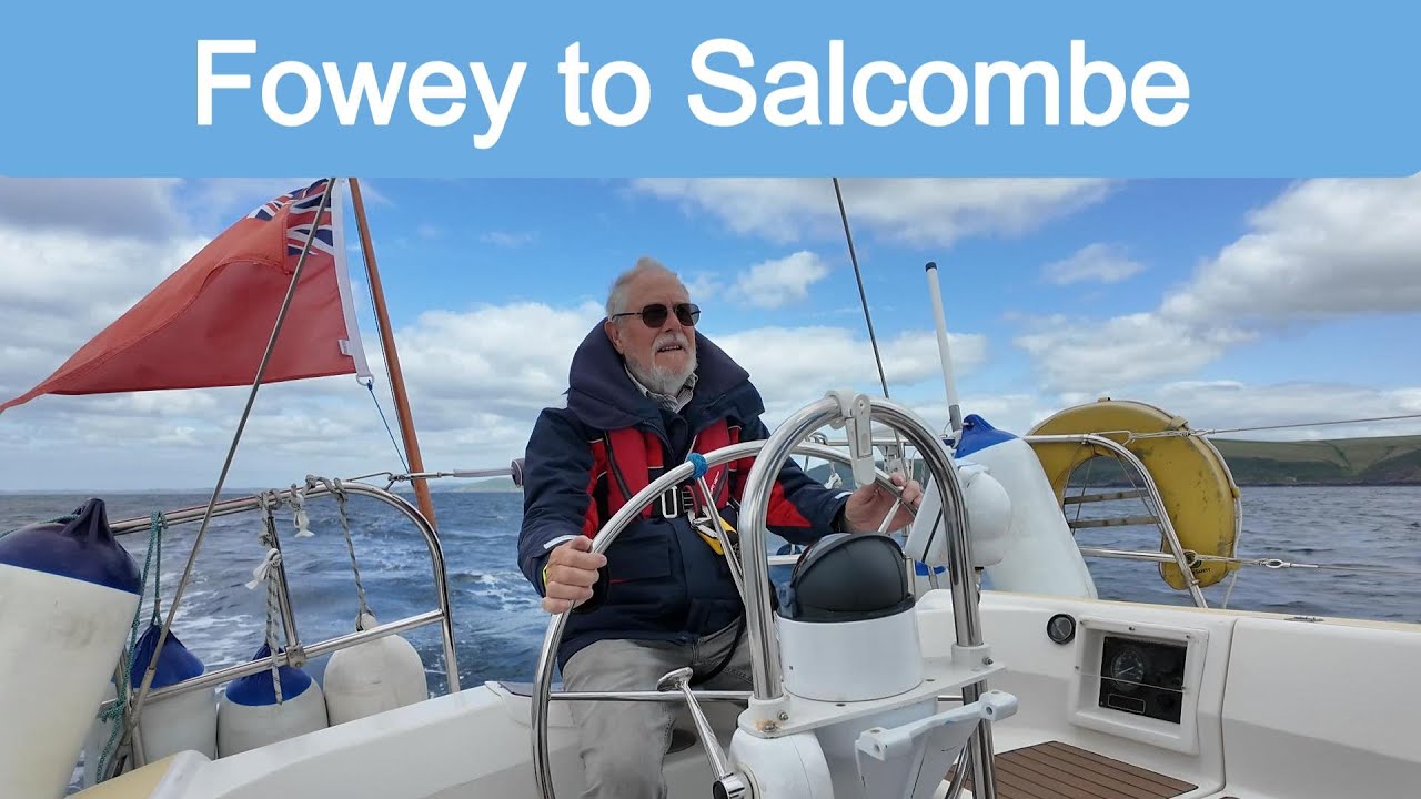 Fowey To Salcombe. Strong wind Sailing Zephyr IV. Aground AGAIN! Watch to the end