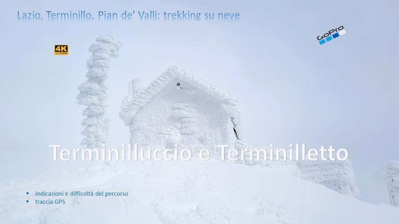 Terminilluccio e Terminilletto. Lazio, Terminillo, Pian de' Valli: trekking su neve