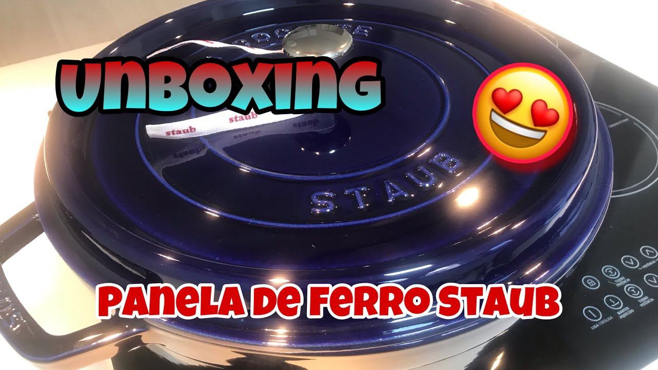 Unboxing panela de ferro Staub.