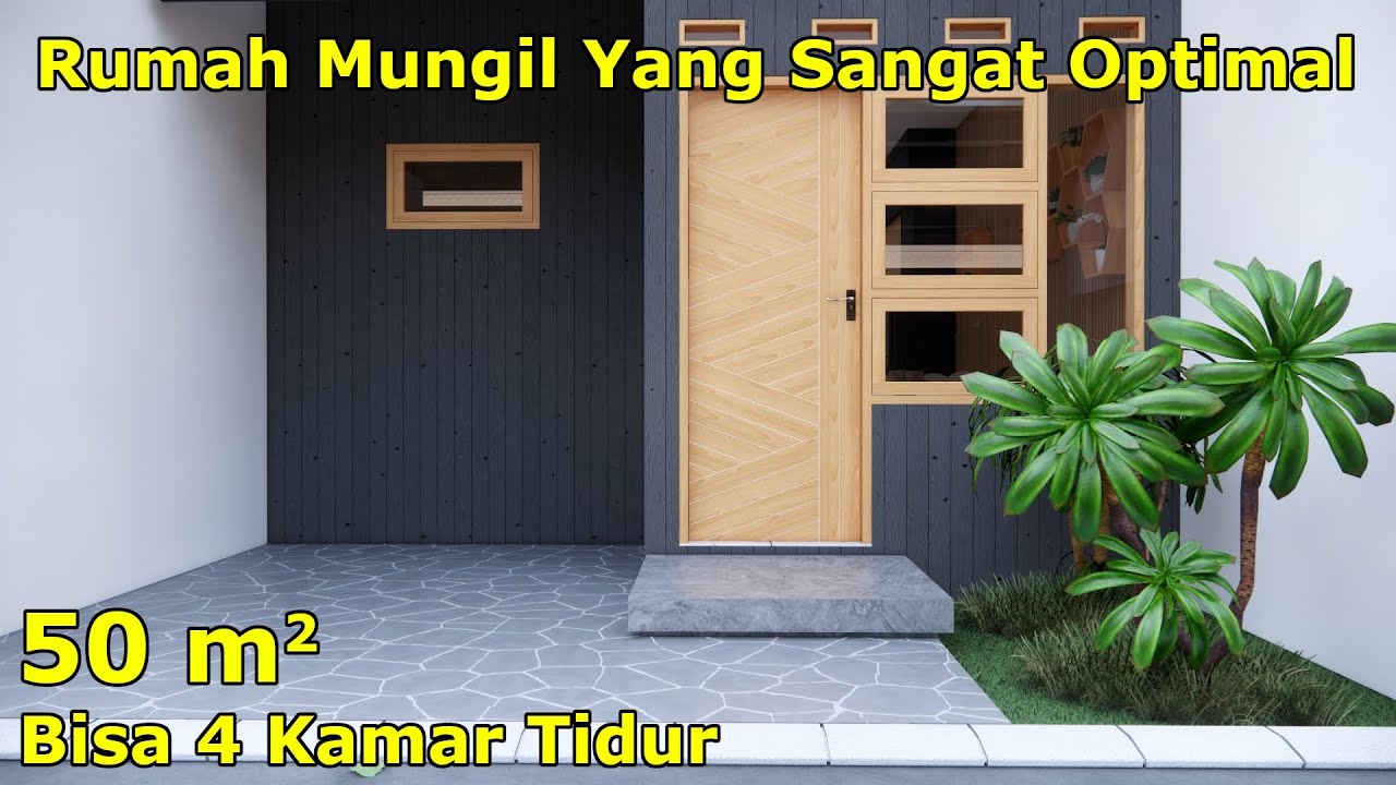 Rumah Mungil Ini Sangat Optimal ( Muat 4 Kamar Tidur )
