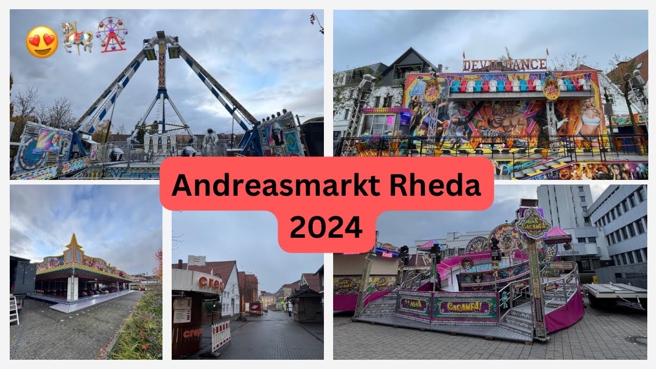 Andreasmarkt Rheda 2024 - 24h vor Eröffnung! - Aufbau Rundgang (Video)
