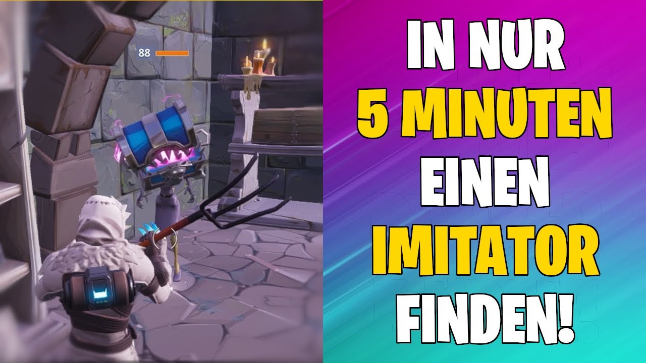 Schnell einen Imitator in Fortnite Rette die Welt finden!