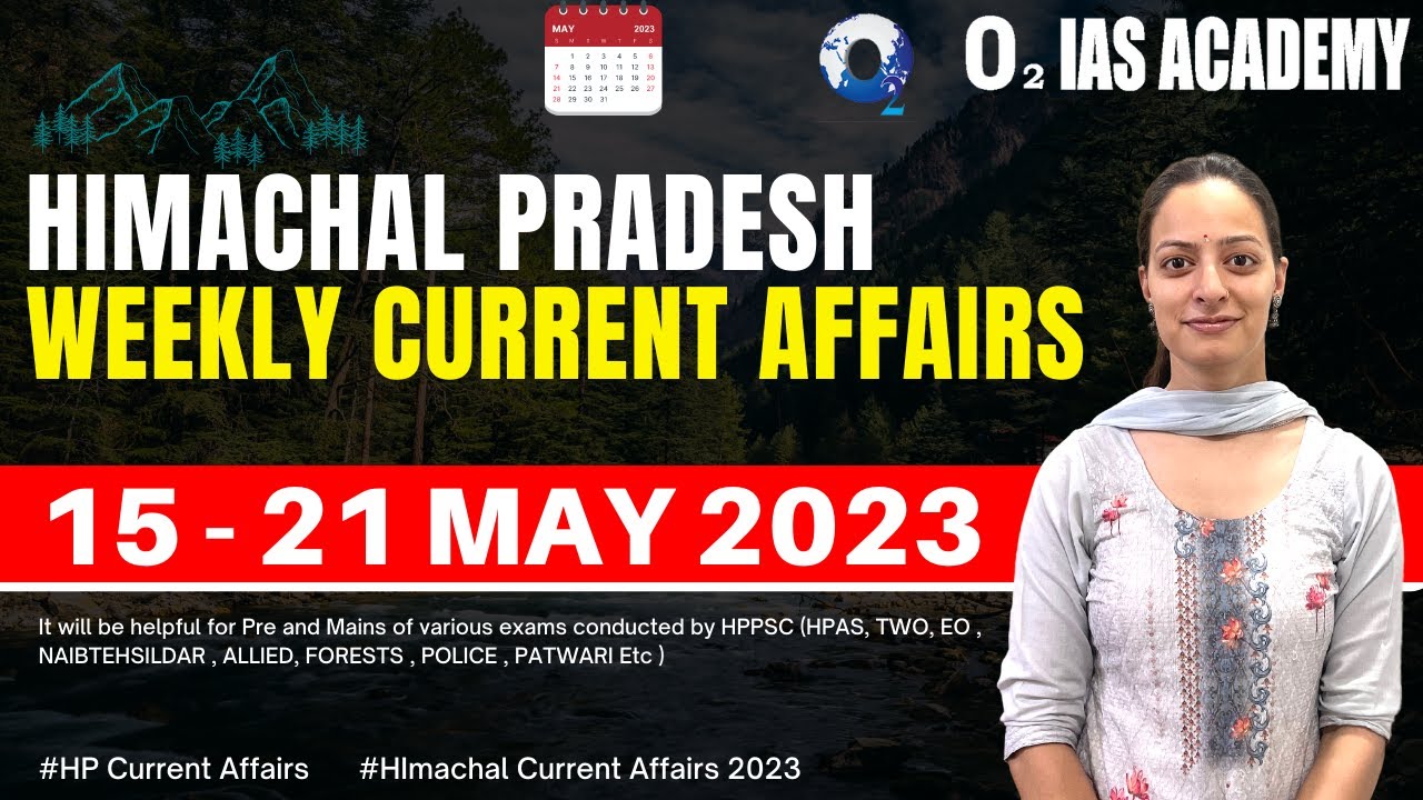 HP Current Affairs May 2023 | Himachal Current Affairs 2023 | Current Affairs for HPAS Exam