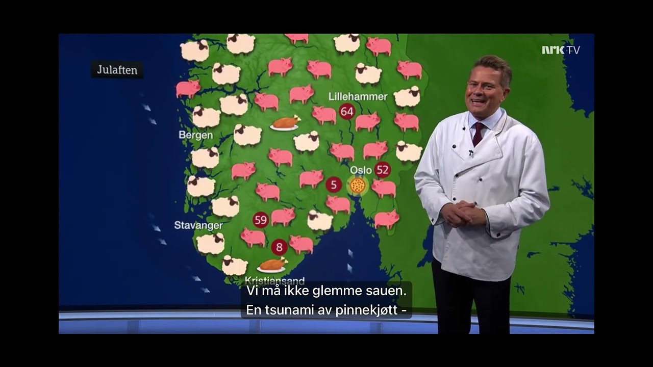 Hva nordmenn spiser til julemiddagen