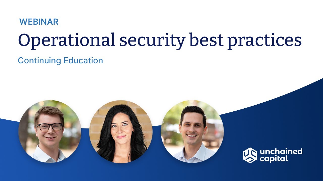 Continuing Education: Operational Security Best Practices