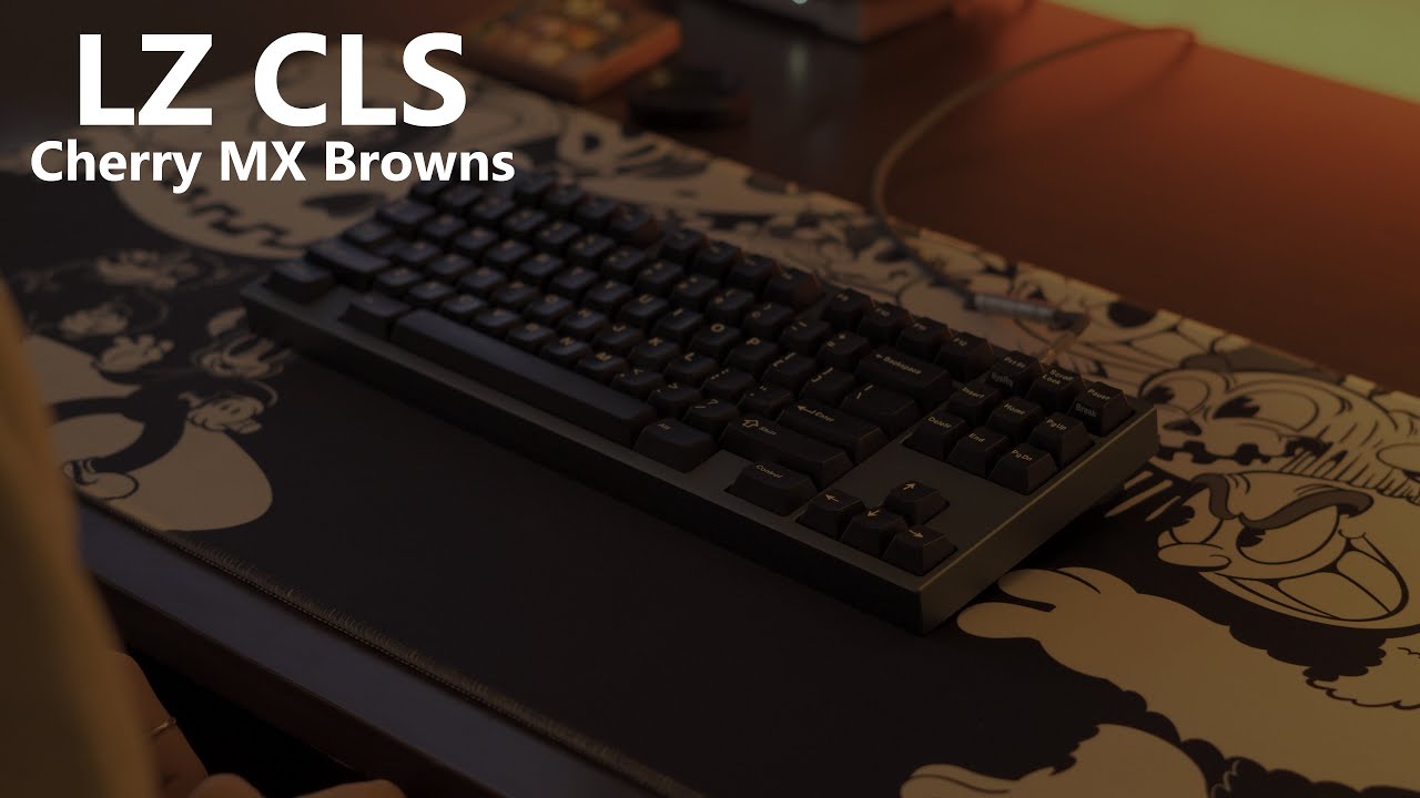 LZ CLS with lubed Cherry MX Browns Typing Sounds ASMR