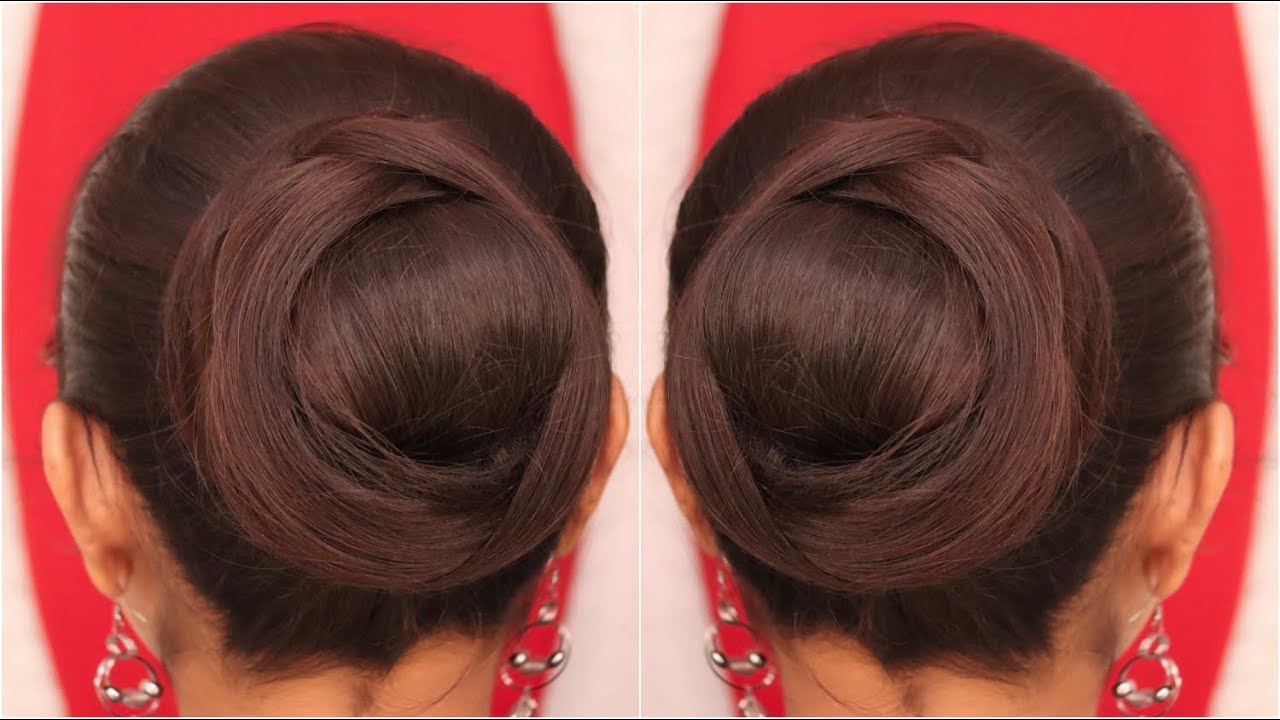 Gorgeous self bun hairstyle with donut bun | very easy juda hairstyle for long medium hair