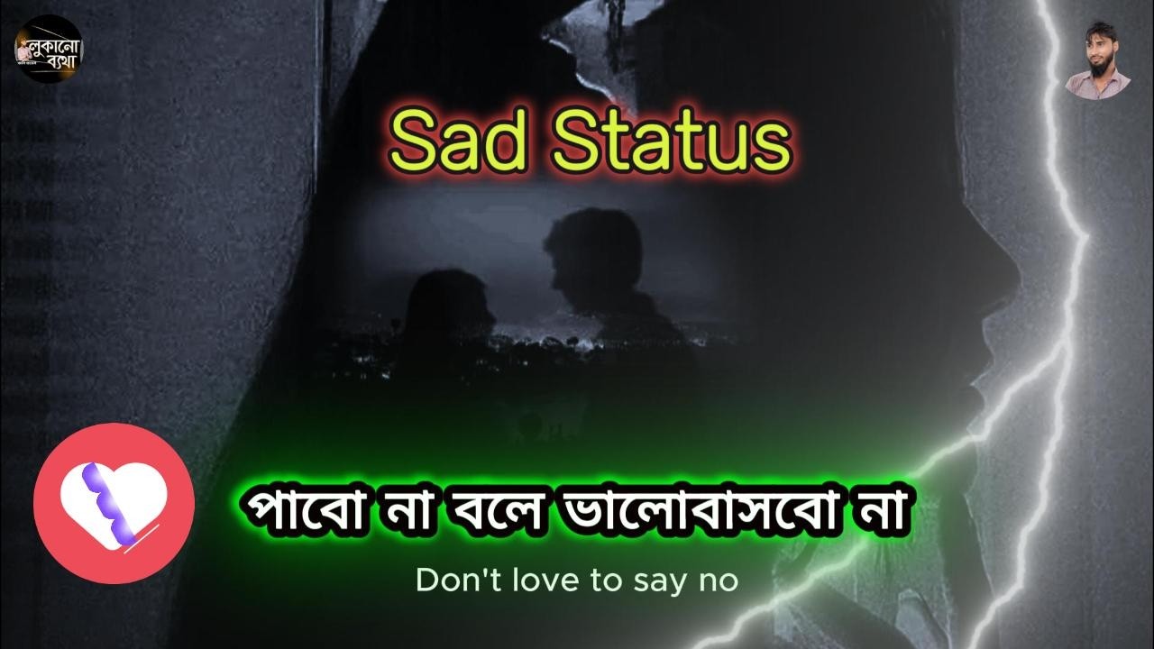 পাবো না বলে ভালোবাসবো না 💔 Sad Status