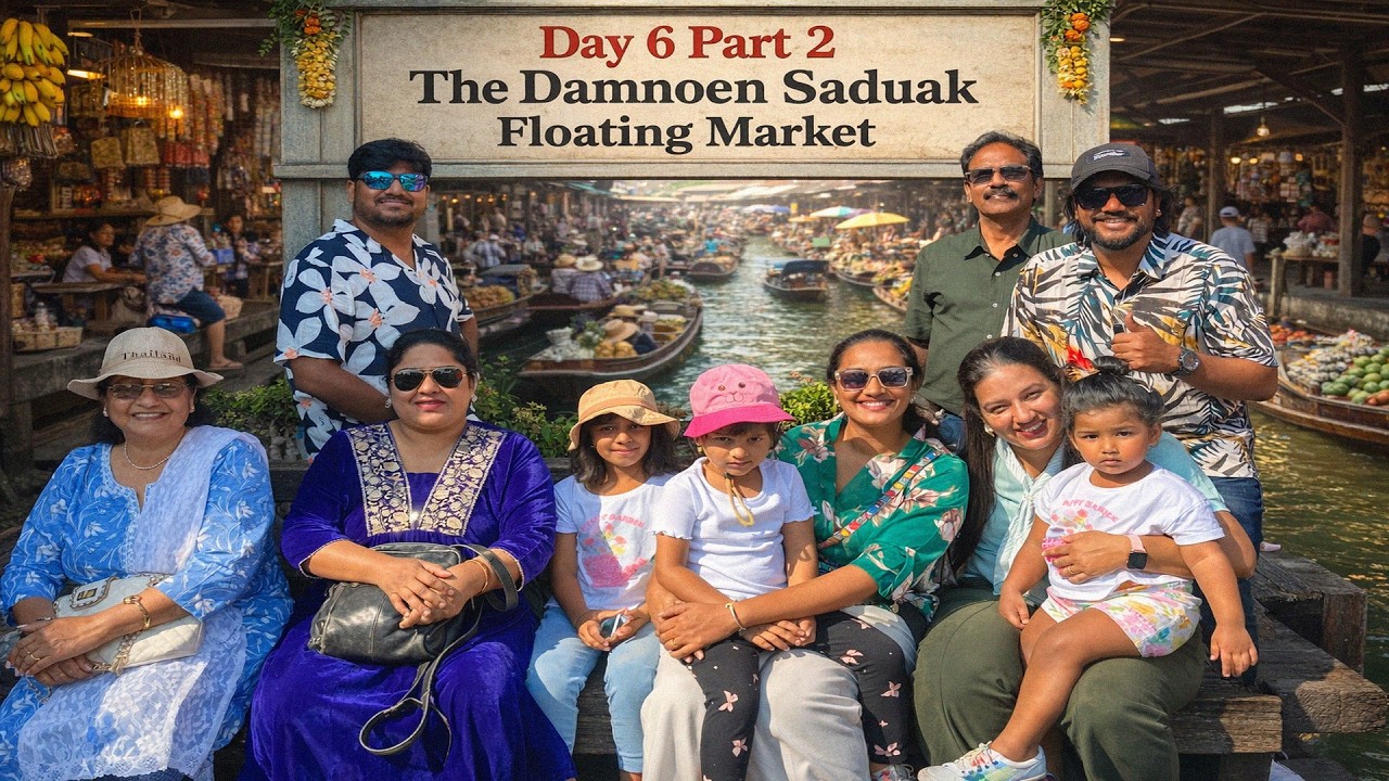 Thailand Trip with Family Day6 | 26th Dec 2025 | Part 2 #damnoensaduak #floatingmarket  #bangkok