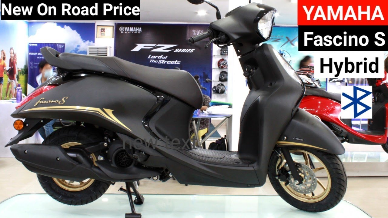 New Yamaha Fascino 125 Hybrid Matt Black Review | Price Mileage New Features | Yamaha Fascino Hybrid