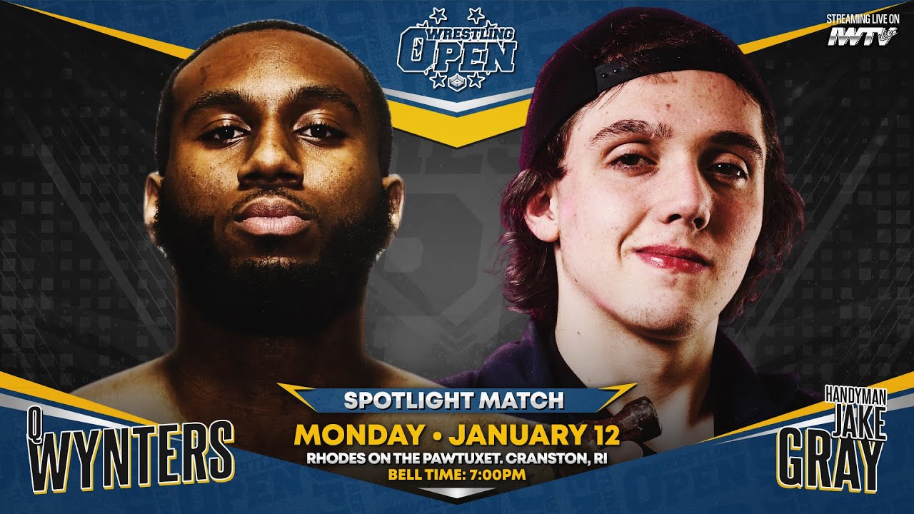 LIVE: Handyman Jake Gray vs. Q Wynters | Wrestling Open RI 1/12/26 Spotlight Match 6:45pm ET