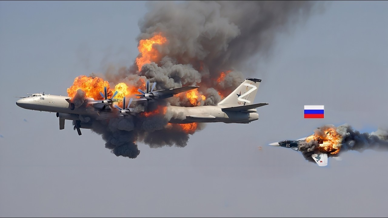 13 Minutes Ago! 5 Russian Tu-95 Bombers Shot Down by Ukraine's NASAMS Air Defense System