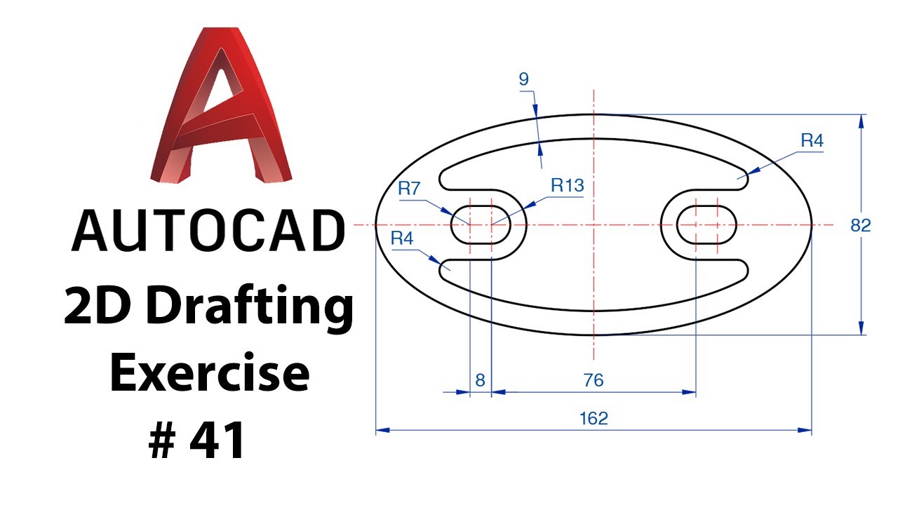 AutoCAD 2D Drafting Exercise # 41 - Basic to Advance in Hindi