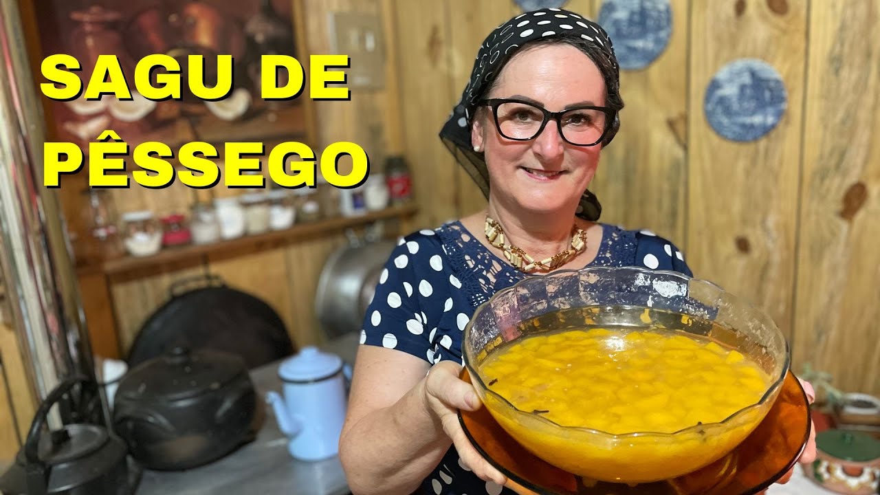 Sagu de Pêssego: A Sobremesa Simples e Deliciosa que Todo Mundo Ama!