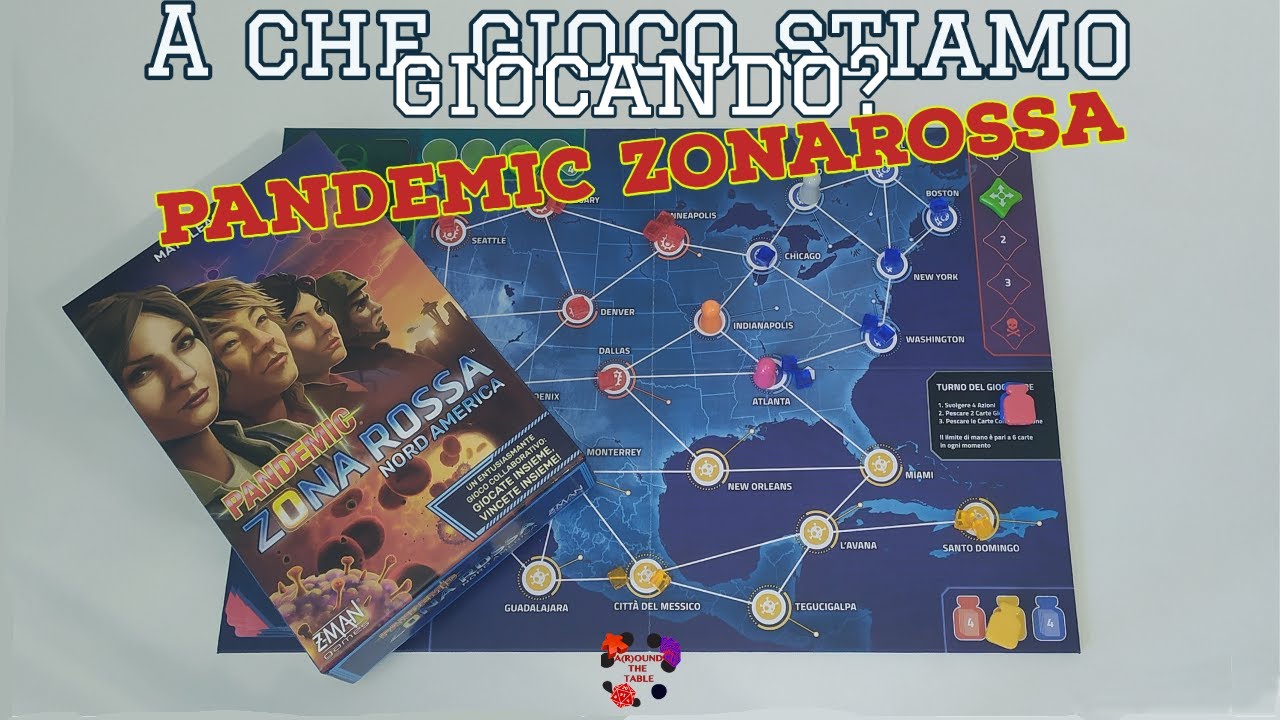 Salviamo il NORD AMERICA giocando a Pandemic Zona Rossa Nord America. A Che gioco stiamo giocando?