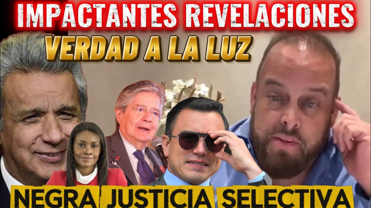 XAVIER JORDAN LANZA GRAVES ACUSACIONES CON PRUEBAS CONTUNDENTES - LASSO - MORENO Y NOBOA IMPLICADOS 