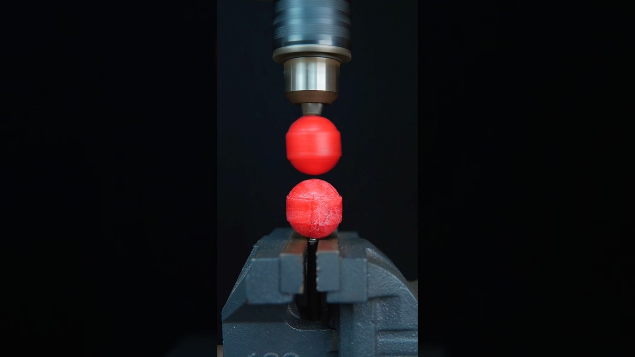 Friction Welding experiment with red lollipops 🍭😱 #oddlysatisfying #asmr #experiment