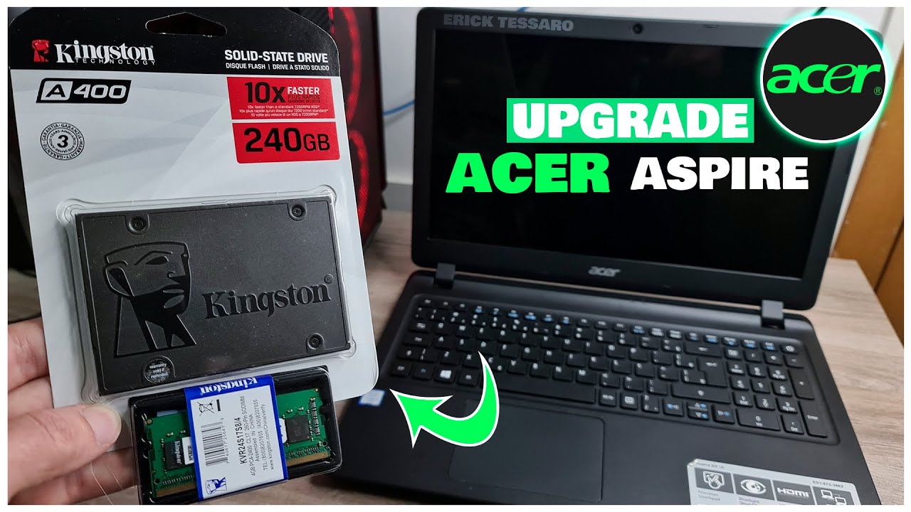 UPGRADE! NOTEBOOK ACER ASPIRE (SSD E MEMÓRIA RAM)