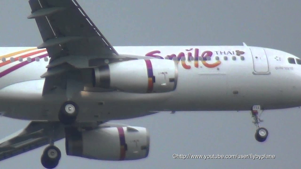 First Thai Smile A320 [HS-TXA] |  Final Approach Hamburg Finkenwerder