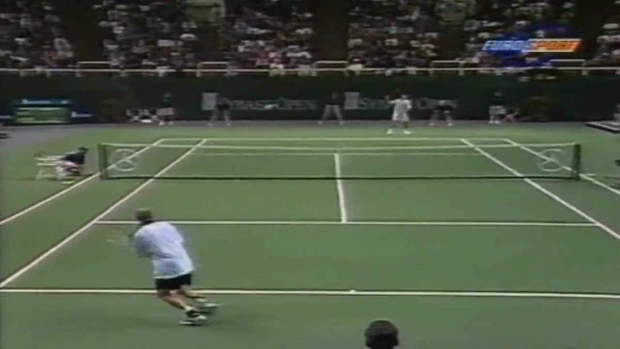 Sampras vs Agassi - San Jose 1996 - Final - Highlights