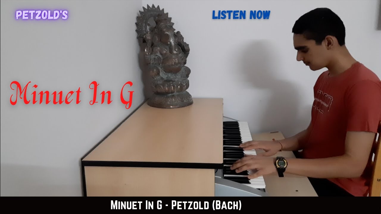 Minuet in G । Petzold (Bach) । Instrumental Piano Cover By Hemang Dave on Yamaha PSR 275