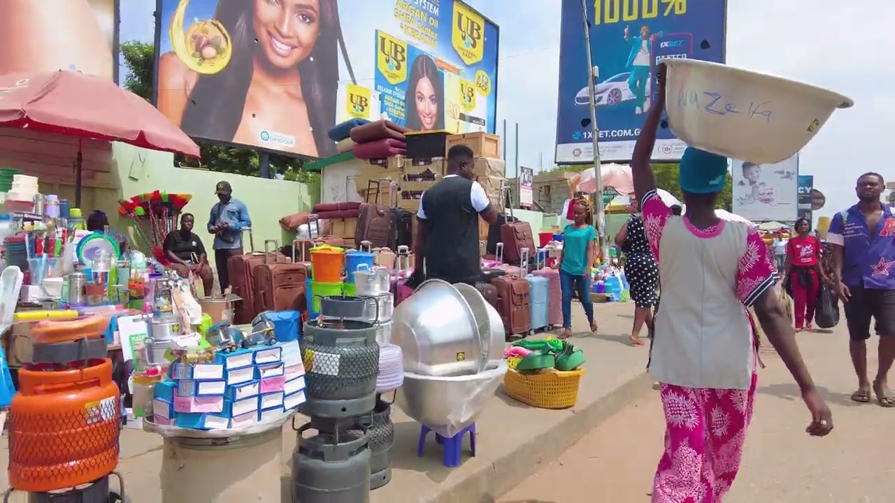 WHAT A DAY! AFRICA STREET MARKET GHANA ACCRA MAKOLA