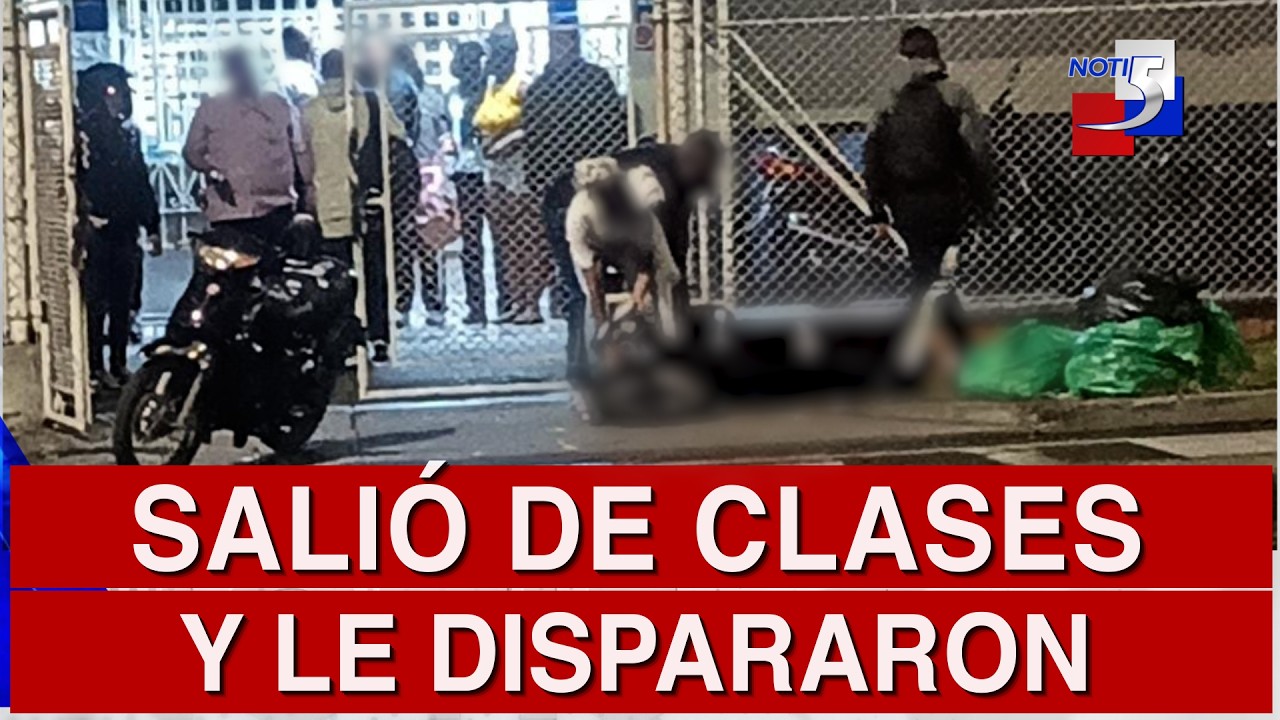 🔴 #ultimahora / Salió de clases y le dispararon - 25 de Febrero de 2026