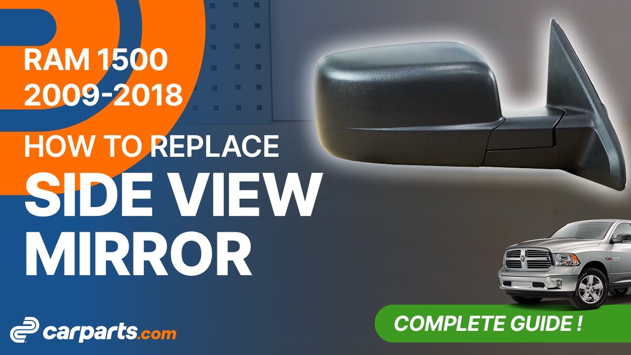 How to replace the Side View Mirror 2009-2018 Dodge RAM 1500 🚗